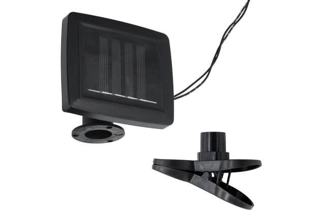 Spetebo LED Dekolicht Solar Lichterkette mit 20 Glühbirnen, solarbetrieben, LED, warm weiß, Party Lichterkette für den Garten