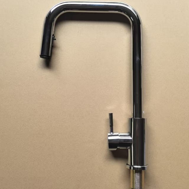 Ausziehbarer, Verdeckter Edelstahl-wasserhahn 304 Für Warm- Und Kaltwasser, Kompatibel Mit Küchenspülen Und Geschirrspülern – Galvanisiertes Flach-t-stück