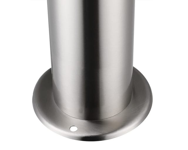 monzana Gartenleuchte, Außenleuchte, Edelstahl 50cm Strom E27 Pollerleuchte Stehlampe Garten Außen Silber