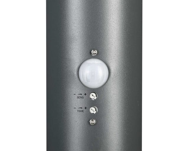 monzana Gartenleuchte, Außenleuchte mit Bewegungsmelder, Einstellbar Edelstahl 50cm IP44 Außenlampe Wegeleuchte Außen Anthrazit