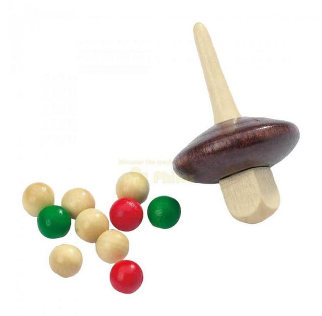 Philos Spiel, Ersatz-Set Tiroler Roulette - Holz - Kreisel und Kugeln