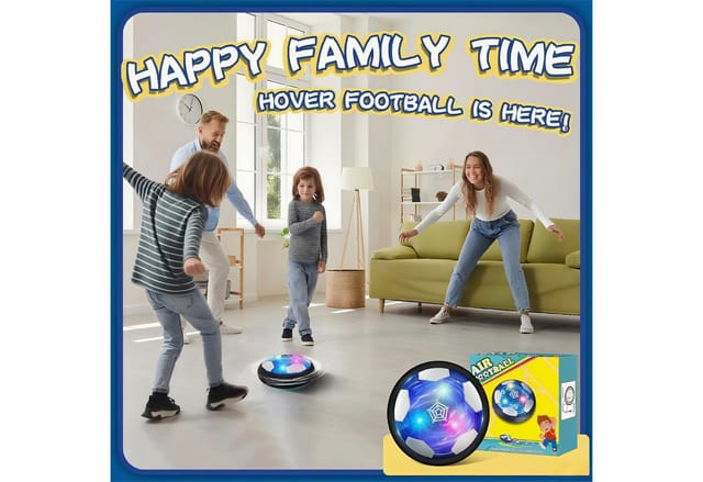 POPOLIC Spielball Air Power Fußball, Wiederaufladbar Indoor Fußball, LED-Fussball (1-St., Fussball Spiele Hover Ball), Interaktiver Fußballspaß, Spielvergnügen, Kinderspielzeug