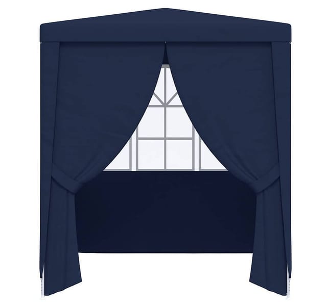 furnicato Partyzelt Blau 2 x 2 x 2,4 m mit UV- und wasserbeständigem Material