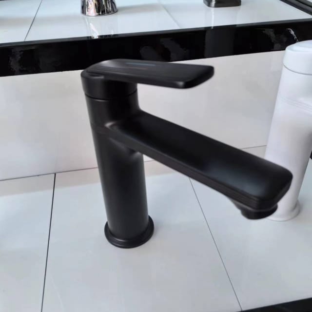 Nordisch-minimalistischer Luxus-waschtisch, Anthrazitgraue Waschbeckenarmatur, Warm- Und Kaltwasser-waschtischarmatur Für Das Badezimmer Zu Hause -- Y-313