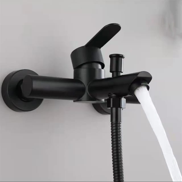 Duscharmatur Aus Edelstahl 304, Badewannenarmatur, 2-wege-wandarmatur Für Badezimmer, 3-wege-unterputzarmatur Für Warm- Und Kaltwasser – Schwarze Perlmutt-3-wege-armatur Mit Zubehör