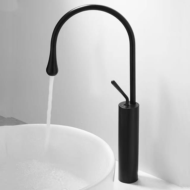 Europäischer Tropfhahn Für Badezimmer, Schwenkbarer Aufsatz-waschtischhahn, Warm- Und Kaltwasserarmatur, Bestseller - Schwarz [hochwertig]