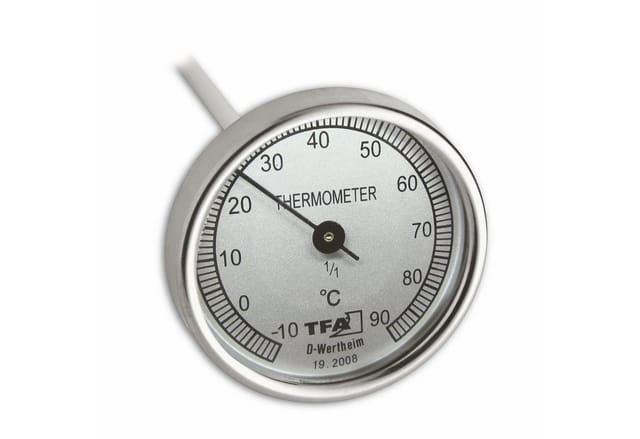TFA Dostmann Gartenthermometer TFA 19.2008 Analoges Kompostthermometer aus Edelstahl