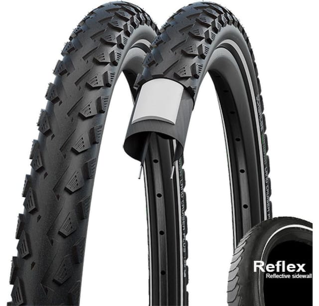 Schwalbe Fahrradreifen Schwalbe Reifen Land Cruiser Plus 28x1.60" 42-622 schwarz Reflex E-25