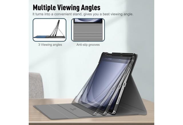 Fintie Hülle für Samsung Galaxy Tab A11+ Plus 11" 2025/Tab A9+ Plus 11'' 2023 Tablet-Tastatur (Cover mit Abnehmbarer QWERTZ Layout Hintergrundbeleuchtung Tastatur)