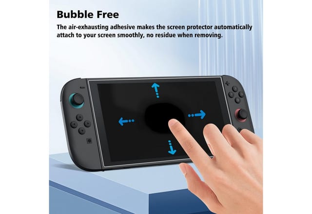 Fintie Schutzfolie für Nintendo Switch 2 (2025), Klar HD 9H Härte Kratzfest Zubehör Nintendo (2 Stück, Displayschutzfolie Screen Protector für Switch 2025 7.9Zoll-Bildschirm)