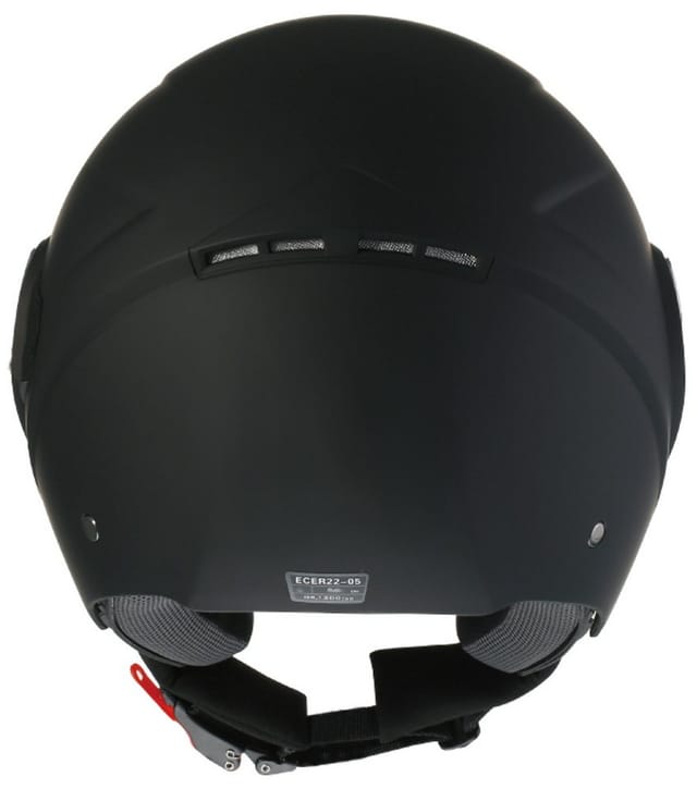 RALLOX Helmets Motorradhelm Jethelm 702 matt schwarz Helm Gr. S