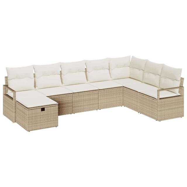 Maison Exclusive - Sofa Set Mit Kissen Mit Speicher Beige Und Cre