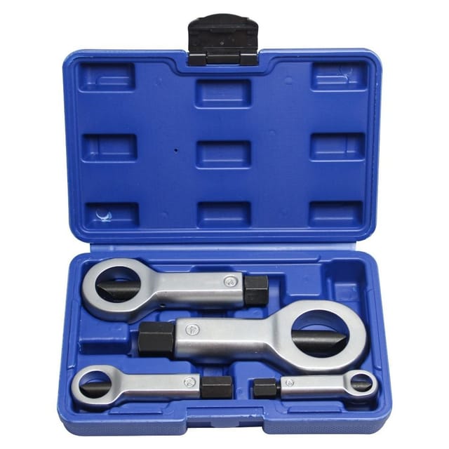 Casse-écrou Robuste En Métal, Lot De 4 Pour Retirer Vis Et Écrous Cassés, Rouillés Ou Corrodés, Acier Trempé, Usage Atelier