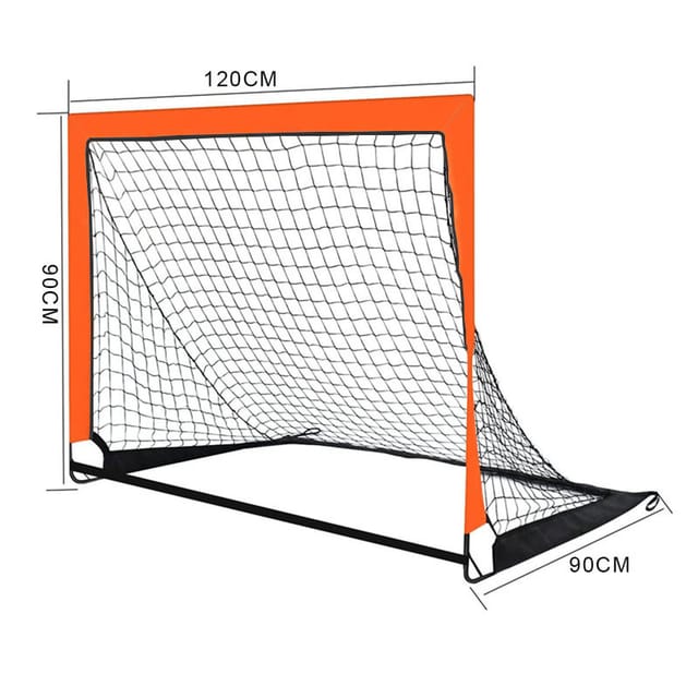 But De Foot Portable À Filet D'Entraînement, Cage Pliable Et Mobile Pour Jardin, Loisir Extérieur Enfants Et Adolescents