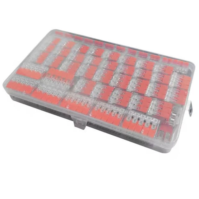 Lot De 90 Connecteurs, Bornes Et Clips Pct-412 213 215, Pour Câblage Soigné Armoire Électrique Et Installation Domestique