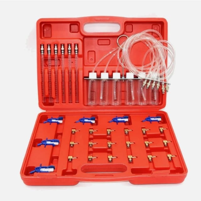 Appareil De Mesure Du Volume De Retour Des Injecteurs Diesel, Raccord Et Bécher, Diagnostic Précis Et Rapide En Atelier