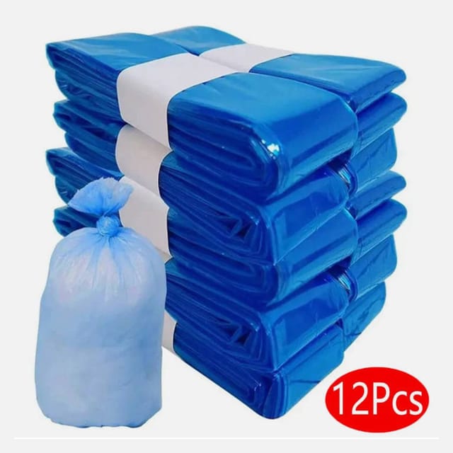 Lot De 12 Sacs De Compression Sous Vide Bleus, Gain De Place À La Maison Et En Voyage, Rangement Des Textiles Et Couettes