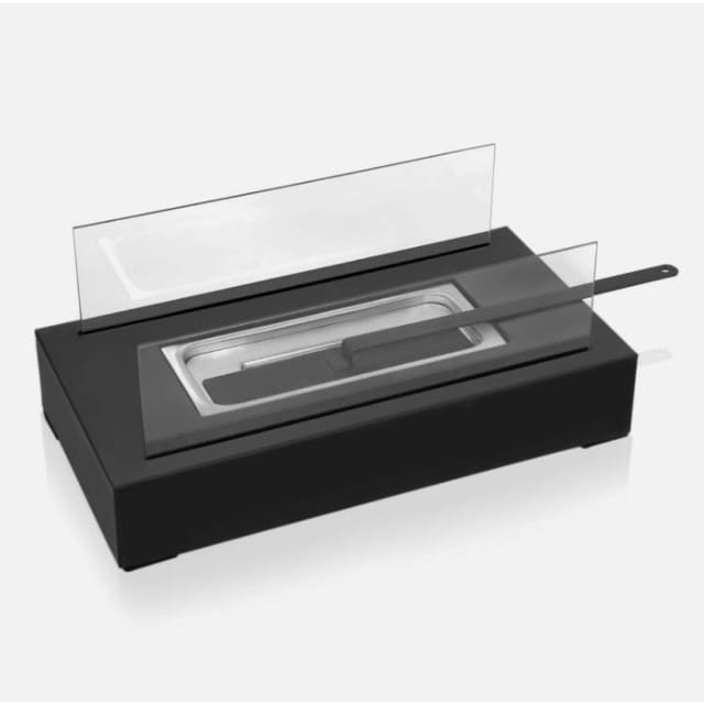 Cheminée De Table En Acier, Réchaud À Alcool Réutilisable Pour Intérieur Et Extérieur, Sans Branchement Électrique, Bureau