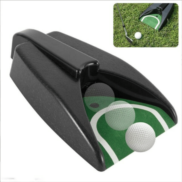 Tapis De Putting Pour Balles De Golf Avec Retour Automatique Électrique, Appareil D'Entraînement, Zone De Pratique Golf