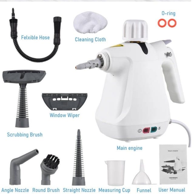 Un Nettoyeur Vapeur Multifonction 1000 W, Avec Réservoir 280 Ml, Nettoyeur Haute Pression, Pour Surfaces À Domicile