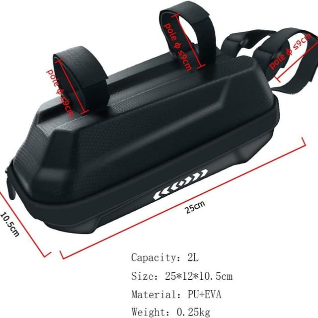 Sac Avant Étanche 2 Litres Pour Vélo Et Guidon, Sac De Sacoche Pour Trottinette Électrique, Accessoire De Rechange, Mobilité