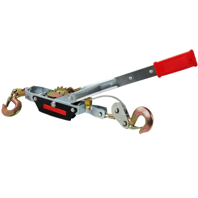 Treuil À Main 4 Tonnes Avec Câble Acier, Treuil Manuel Pour Levage Et Traction En Atelier Et Sur Chantier, Dépannage Auto