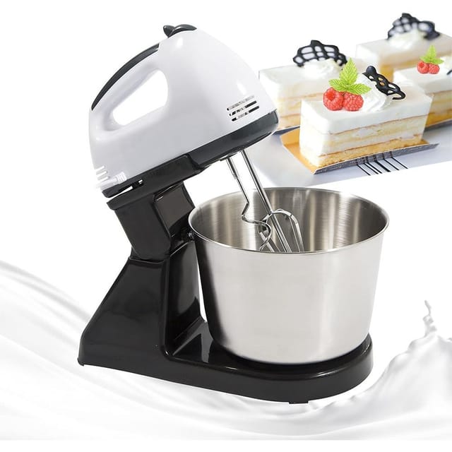 Un Batteur Électrique Automatique Avec Bol, Appareil De Cuisine Multifonction Pour Pâtisserie, Œufs Et Crème, Préparation
