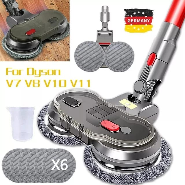 Tête De Nettoyage A14g Avec Réservoir D'Eau Pour Dyson V6 V7 V8 V10 V11, Serpillière Électrique Sol Dur Et Nettoyage Humide