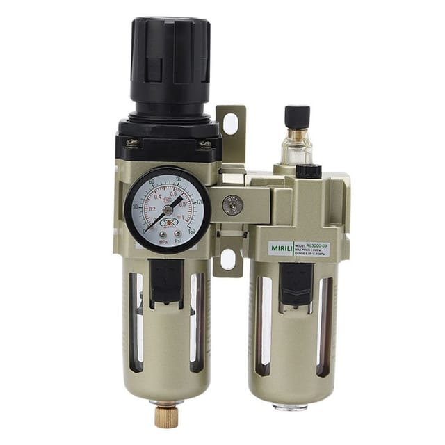 Unité Frl Ac3010-02 G1/4 Filtre Régulateur Lubrificateur, Air Pneumatique Propre Et Lubrifié Pour Machines Et Outils