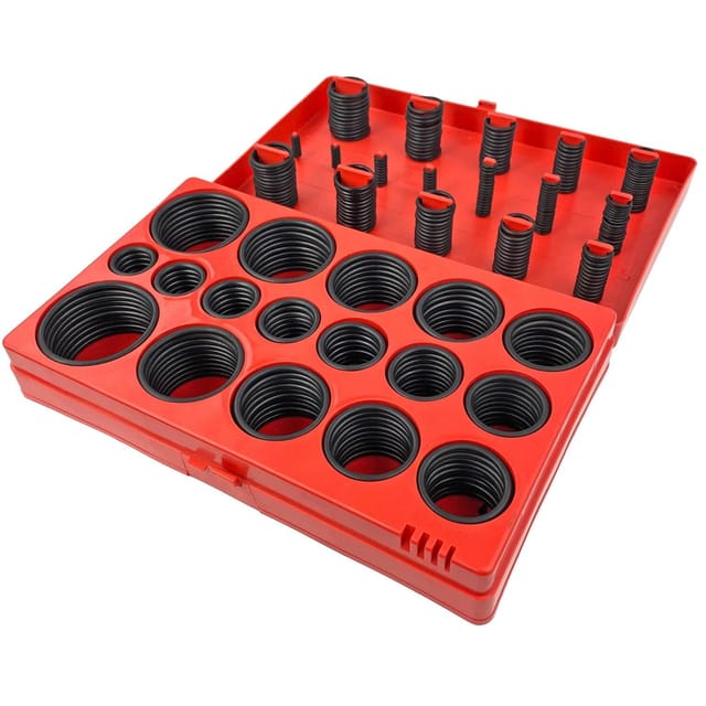 Lot De 419 Joints Toriques En Caoutchouc Nitrile, Assortiment De Joints Étanches En Boîtier Plastique, Application Mécanique