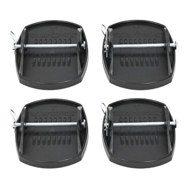 Lot De 4 Cales De Nivellement Universelles Pour Caravane Et Camping-car, Supports À Pieds Réglables, Nivellement Stable