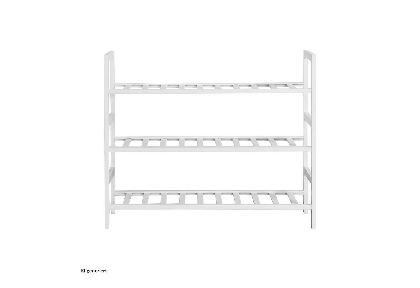 HTI-Living Schuhregal 3 Ebenen Anea Holz Weiß Bild 2
