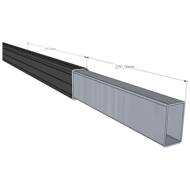 NewTechWood Einsteckverbinder für Unterkonstruktion Aluminium 400x43x23 mm günstig
