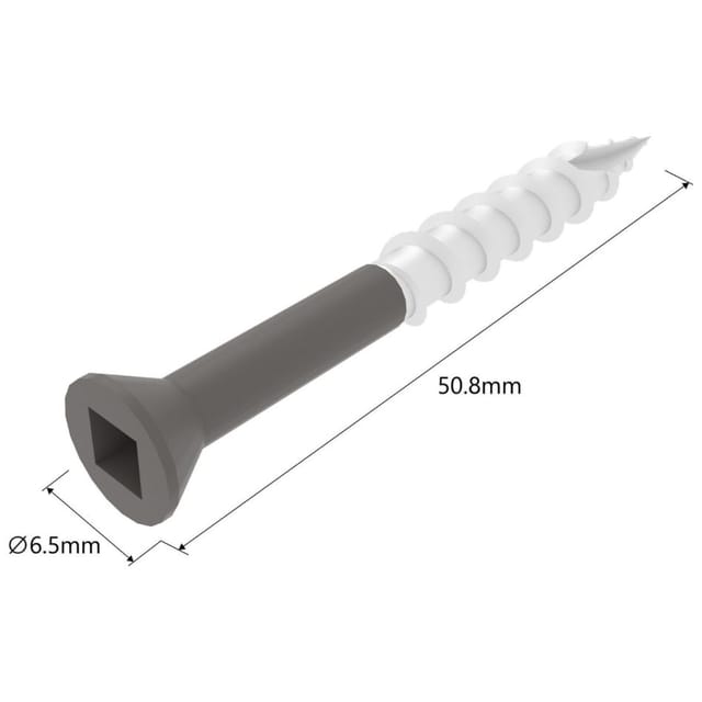 NewTechWood Edelstahlschraube SI 5x50 mm Silver Gray, 1 Pack günstig