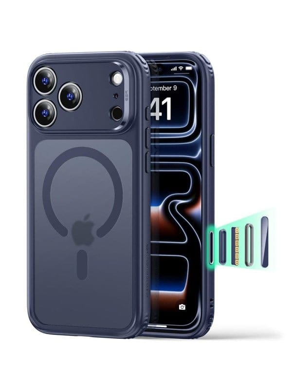 ESR Classic Hybrid MagSafe case for iPhone 18 Pro Max 17 Pro Max - frosted blue