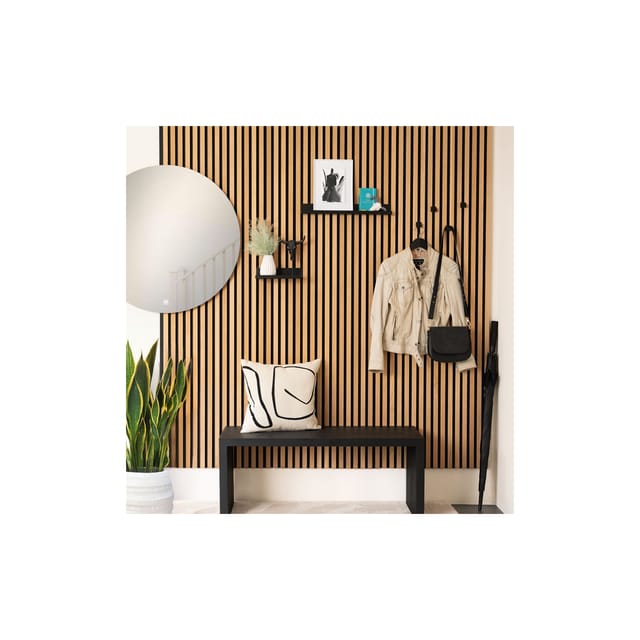 HOME DELUXE Regal für Akustikpaneel RESONA 50 x 5 cm Schwarz - versch. Ausführungen
