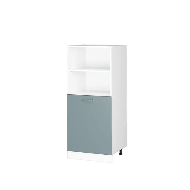 Vicco Hochschrank R-Line Blau-Grau 60 x 143 mit Offenen Regalen und Tür Art Nr 41882