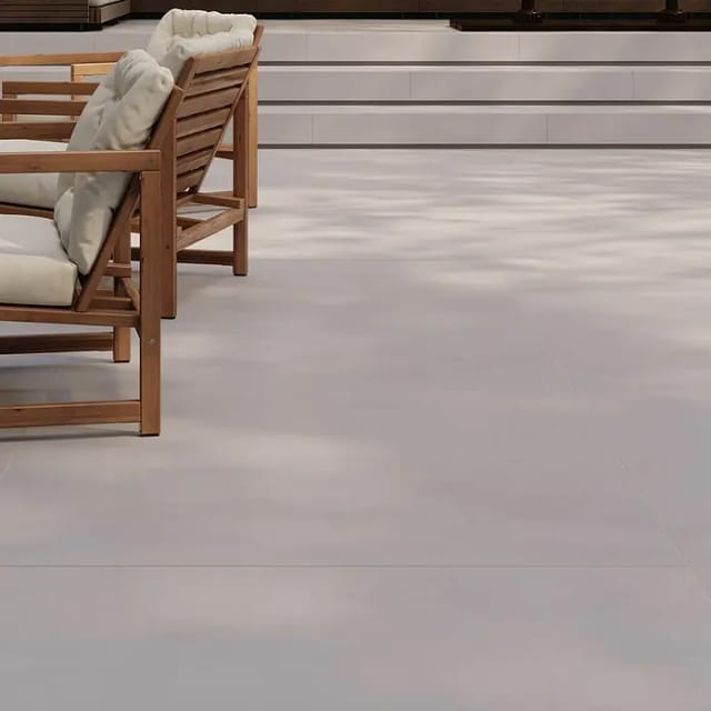 Terrassenplatte Feinsteinzeug Moon Dusty 60 x 120 x 2 cm