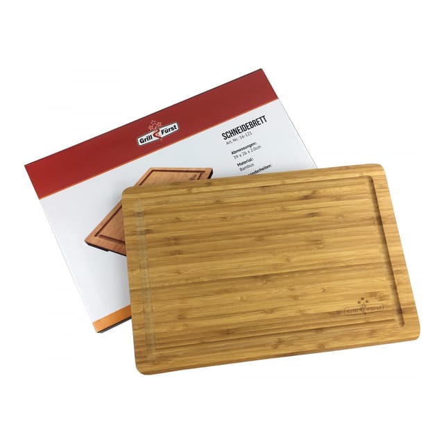 Grillfürst Bambus Schneidebrett klein 39 x 26 cm