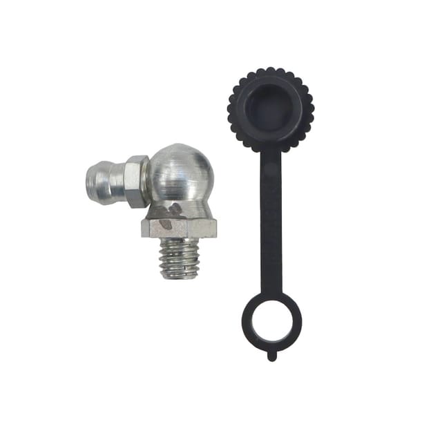 Satz M6x90 Schmiernippel, Schwarze Schmiernippelkappe Pzl Hydral, 5 Stück