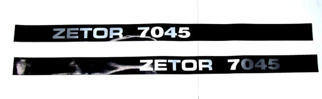 Satz Zetor 7045 Emblemaufkleber
