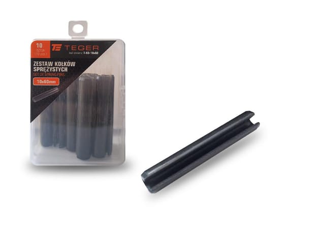 Teger Federstift 10x60, 10 Stück