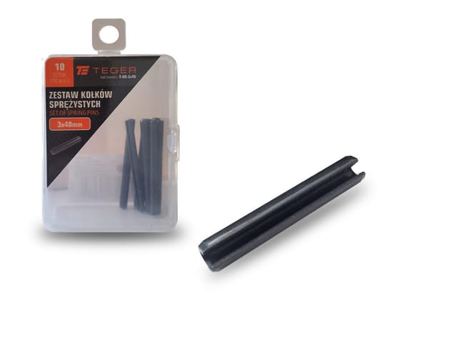 Teger Federstift 3x40, 10 Stück