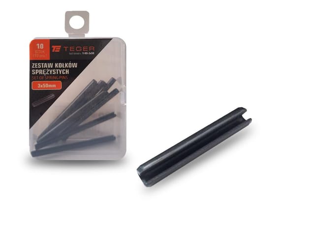 Teger Federstift 3x50, 10 Stück