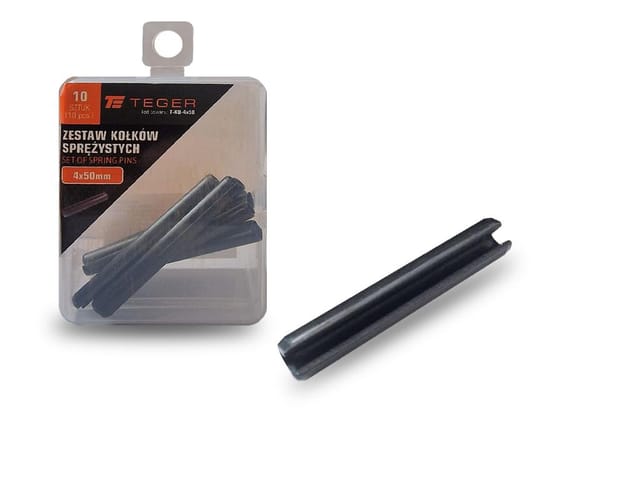 Teger Federstift 4x50, 10 Stück