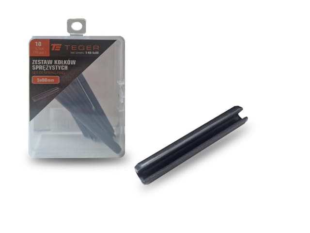 Teger Federstift 5x80, 10 Stück