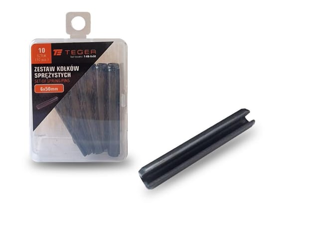 Teger Federstift 6x50, 10 Stück