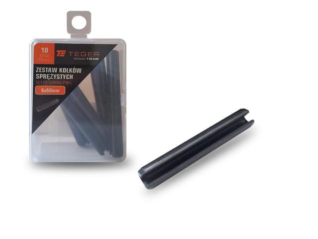 Teger Federstift 6x60, 10 Stück