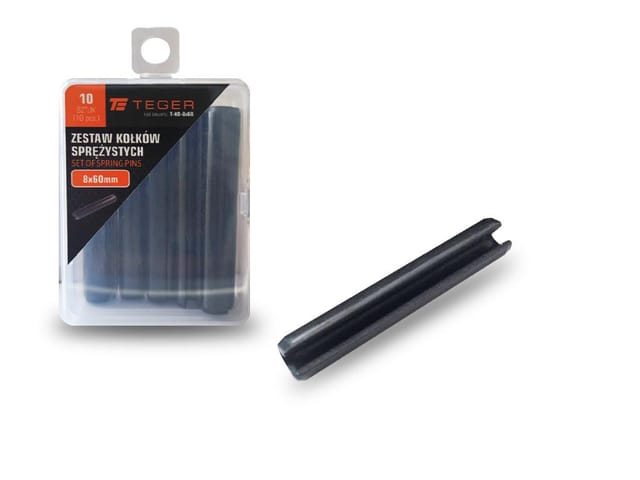 Teger Federstift 8x60, 10 Stück