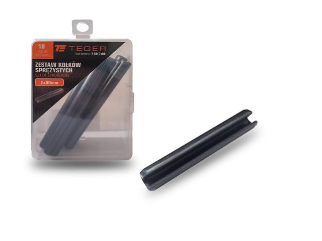 Teger Federstift 7x80, 10 Stück